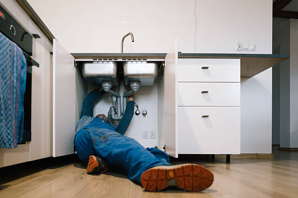 Professional Plumbing technician working in Clarksville, MI